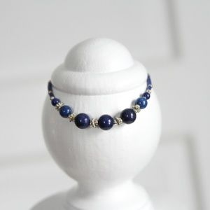 Blue Beaded Bracelet